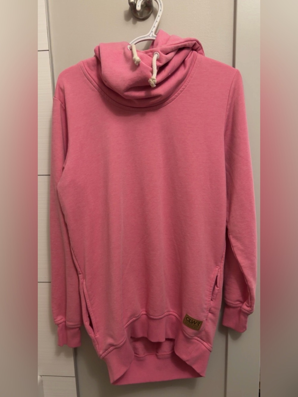 CLWR Women’s  Pink Cowl Neck Sweater. Never Worn, Size Medium